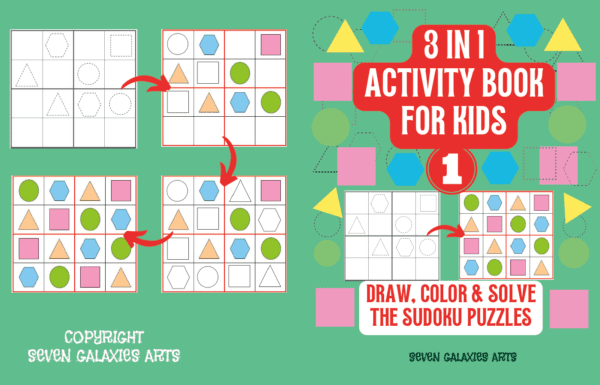 3 in 1 Activity Book for kids