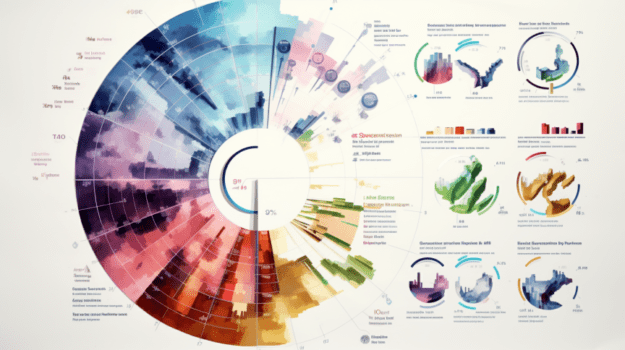 A colorful chart with different colored circles

Description automatically generated