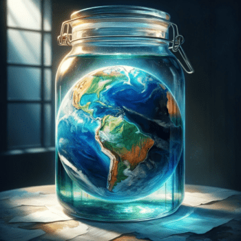 The-planet-Earth-in-a-jar-showing-only-rivers-and-lakes